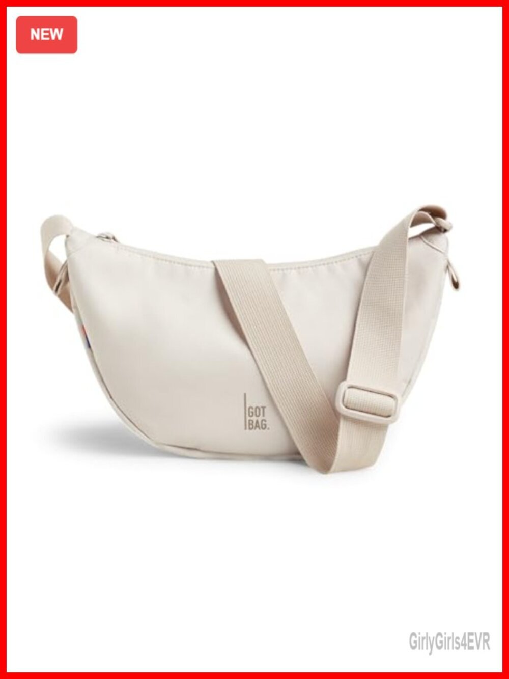 Moon Bag Crescent Crossbody - Water-Resistant Adjustable Strap Shoulder Purse